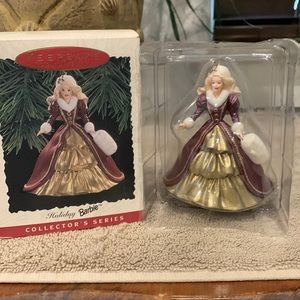 New Vintage 1996 Holiday Barbie Hallmark Keepsake Ornament